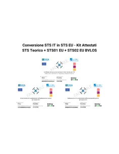 Conversione STS IT in STS EU - Kit Attestati STS Teorico + STS01 EU + STS02 EU BVLOS
